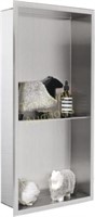 APPASO 24x12 Shower Niche  Double Shelf