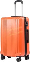 Coolife Suitcase 20in Orange Carry-On