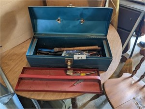 Metal Tool Box w/ Some Content