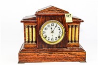 Pillared Front Seth Thomas Mantle Clock with Key