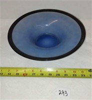 ANTIQUE SKY BLUE GLASS BOWL