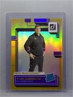 Tyler Linderbaum 2022 Donruss Gold Rookie