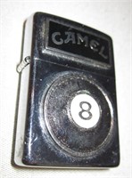 Camel 8 Ball Zippo Lighter - Missing Black Insert