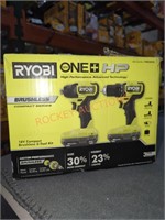 Ryobi 18V Compact 2-Tool Combo Kit