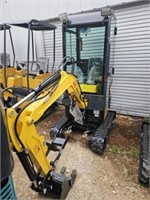 NEW AGT QH13-R Cab Mini Excavator (Yellow)