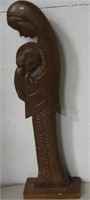 20.5" Tall Carved Wood Madonna Statue