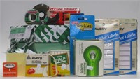 Various Office Supplies And Printing Paper