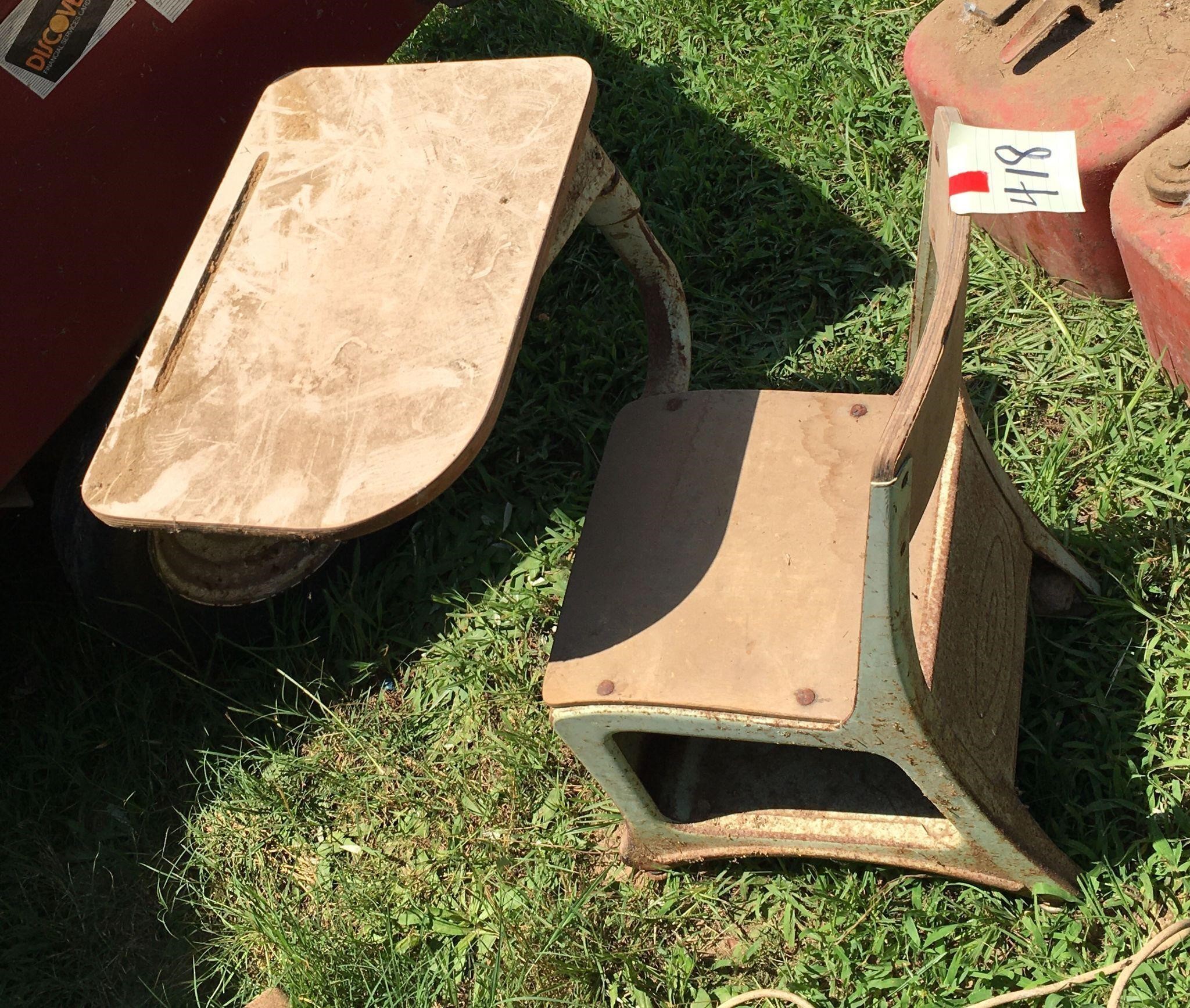 Vintage School Desk