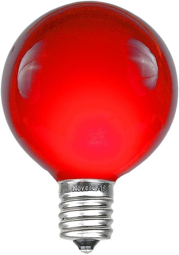 25 Pack G30 Red Outdoor Bulbs