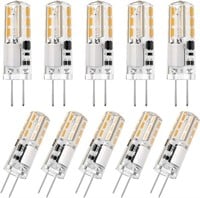 10-Pack DiCUNO G4 LED Bulbs 12V 1.2W T3 10W Haloge