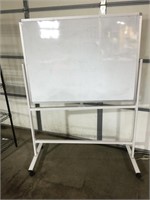 Dry Erase Board W/Stand missing bolts, 67”T x 49”W