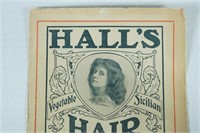Hall's Hair Renewer Vintage Advertisement