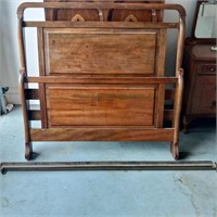 Wood and Metal Bed Frame