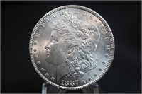 1887-P Uncirculated Morgan Silver Dollar