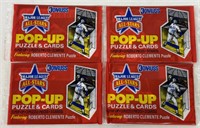 (4) BASEBALL POP-UP PACKETS