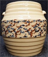 Red Wing Spongeware Stoneware Cookie Jar