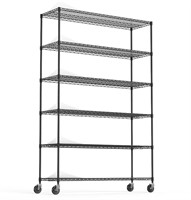 ZNTS 6 Tier Wire Shelving Unit