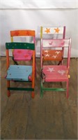 ANTIQUE PAINTED KIDS CHAIRS