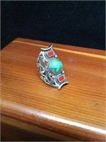 1980s VTG Silvertone Southwest Style Ring