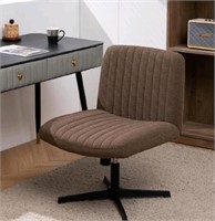 ESTRUCO Armless office desh chair, wide fabric cha