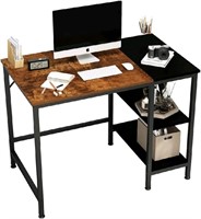 JOISCOPE Computer Desk with Wooden Shelves,Industr