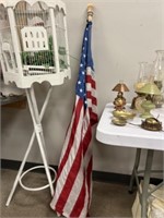 50 Star Nylon American Flag with Pole