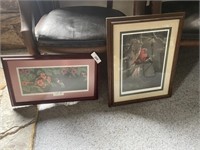 2 - BIRD PRINTS - NUMBER AND SIGNED