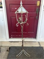 Vintage Rusty Chippy Tall Garden Lantern
