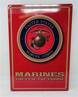 Metal Marine Corp Sign