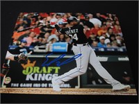 Eloy Jimenez Signed 8x10 Photo COA Pros