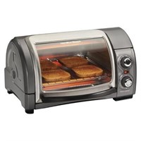 Hamilton Beach 4 Slice Easy Reach Oven - Gray