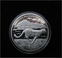 Endangered Wildlife Silver Plate Medalion