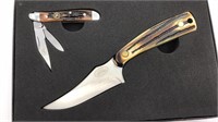 New 2pc Knife Set W/ Sheath Kentucky Cutlery