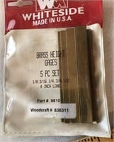 Whiteside Machine Co. brass height gauges