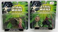 (2) Star Wars Power Of The Jedi Deluxe Action