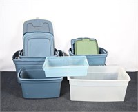 Storage Totes & Assorted Lids