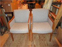 Office Chairs - 3 Matching 1 Other - Wood Frame