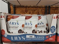 CASE OF LILY’S DARK CHOCOLATE BAKING CHIPS