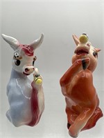 Vintage donkey bee on noses S&P shakers