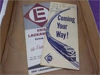 Early Railroad pamphlets Erie, Erie-Lackawanna