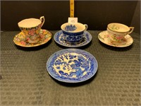 Tea Cups & Saucers Royal Standard Blue Willow