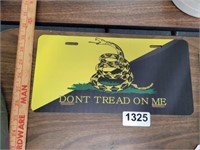 DONT TREAD LICENSE PLATE