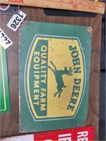 JOHN DEERE METAL SIGN