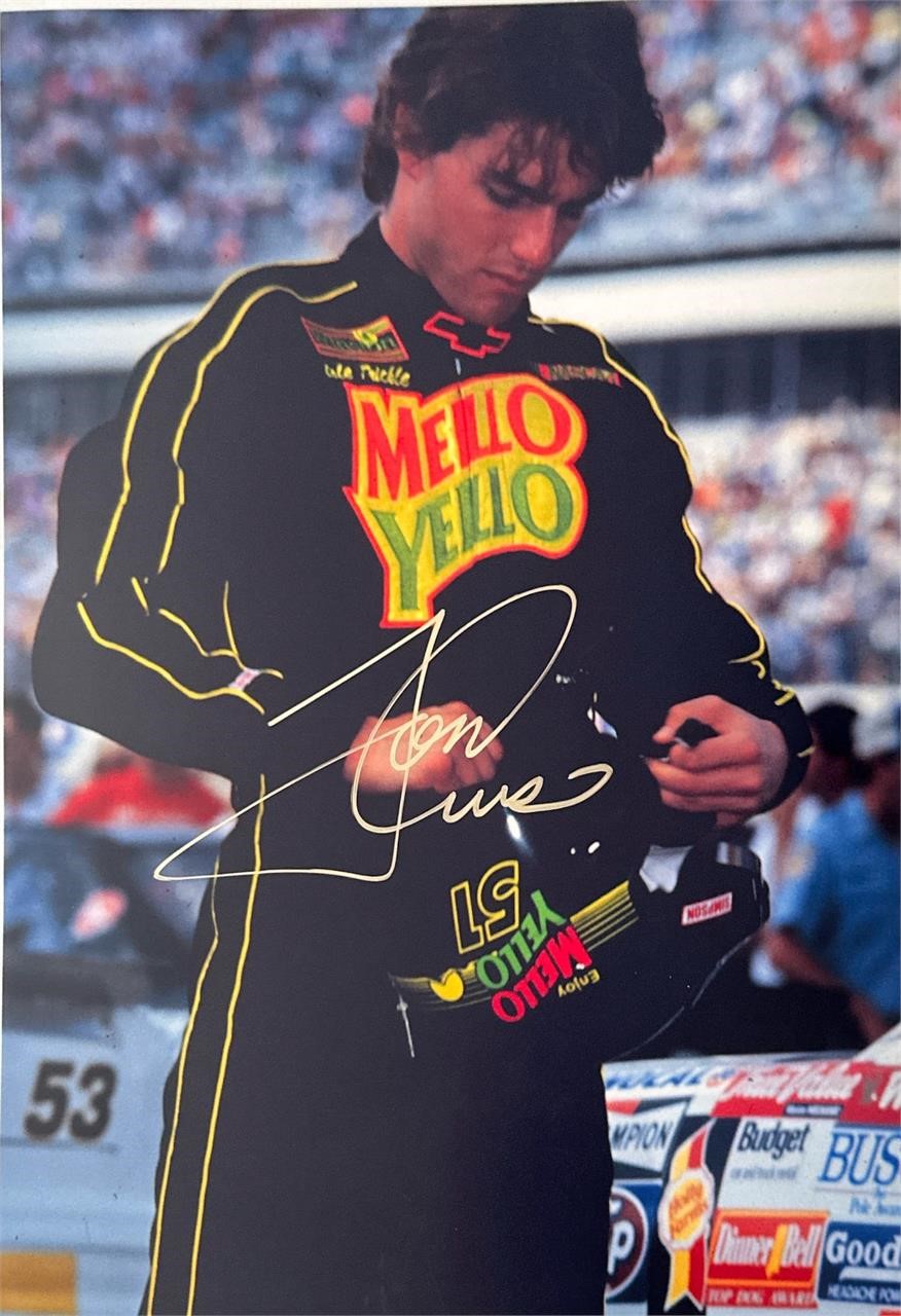 Autograph COA Days of Thunder Photo