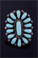 Navajo Silver & Sleeping Beauty Turquoise Ring