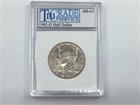 1982D Kennedy Half Dollar MS-65 Tru Grade