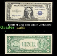 1935D $1 Blue Seal Silver Certificate Grades Selec