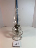 Finger lamp, clear glass