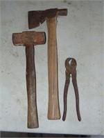 Hammer ,Hatchet, and Wire Cutters