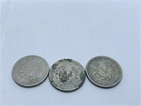 V-NICKELS 1899, 1902, 1911